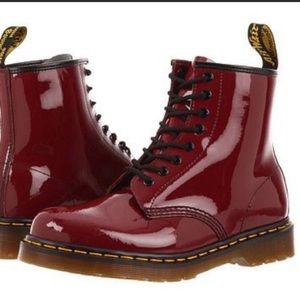 Dr Martens originals cherry 1460 patent boot